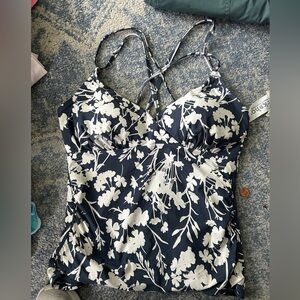 Bathing Suit top with wrap skirt cover up